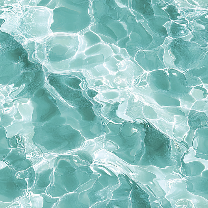 Featuring Clear Shallow Pool Water with Realistic Light Refractions seamless PBR texture preview