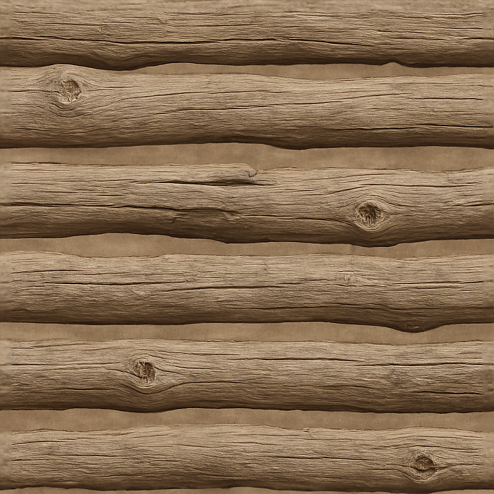 Split Rail Fence With Rough Wood And Fence Knots seamless PBR texture preview