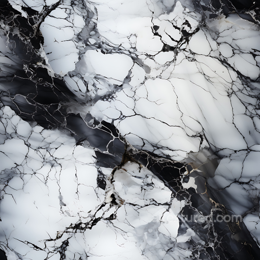 Black and White Marble PBR Texture with Bold Veins seamless Marble PBR texture