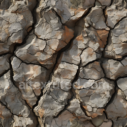seamless Seamless 3D PBR Texture of Cracked Dry Earth Stone with Weathered Layers texture 8k free download PBR