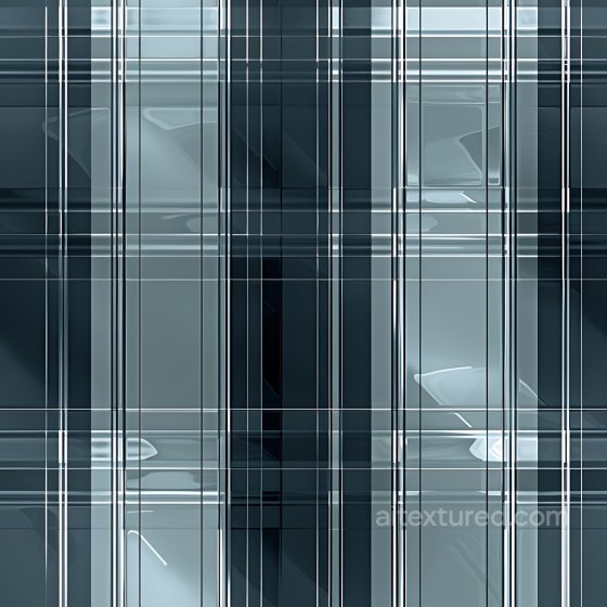 Polished Plaid Metal Panels Seamless Texture with Reflective Gloss Plaid texture preview