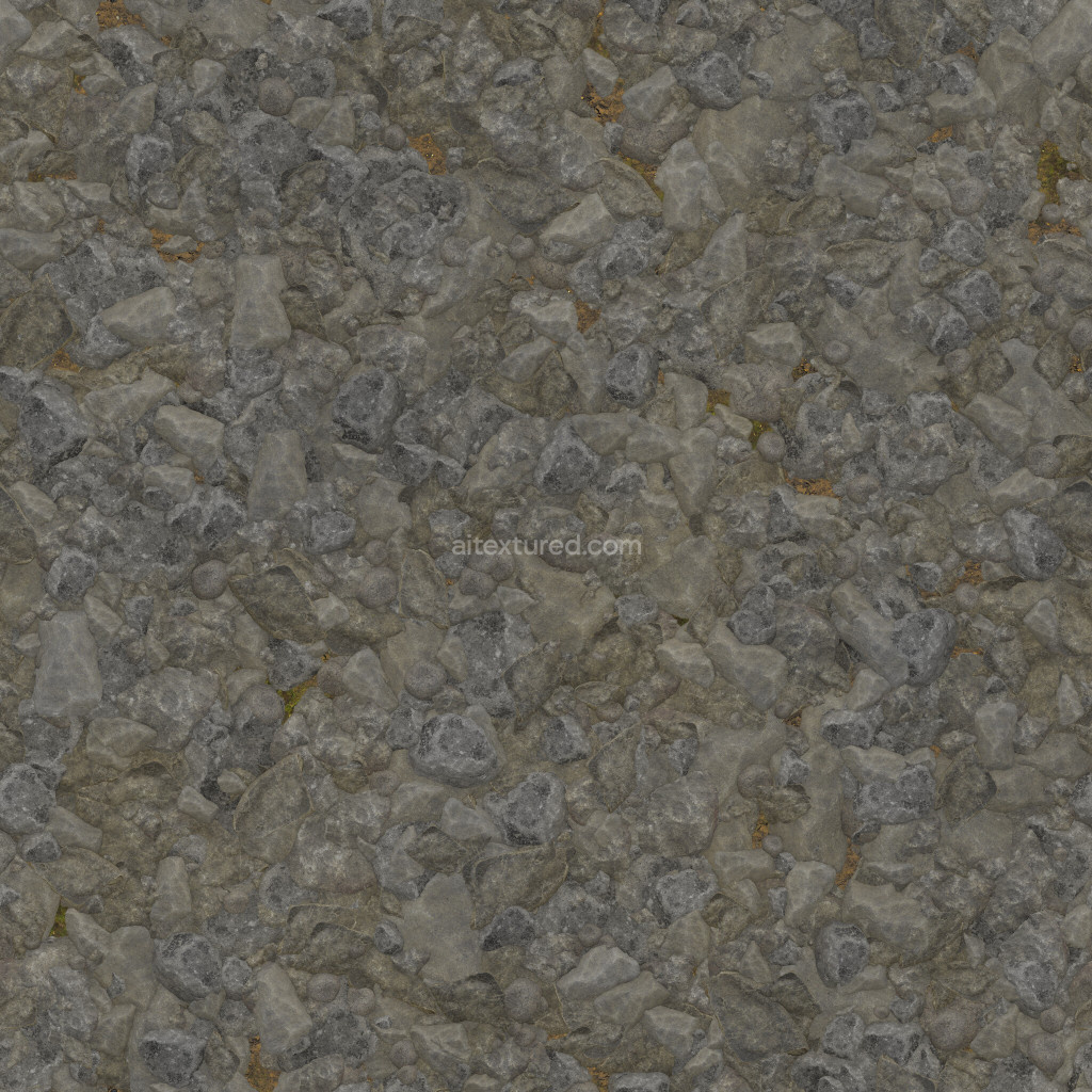 Seamless PBR rock texture with detailed surface features