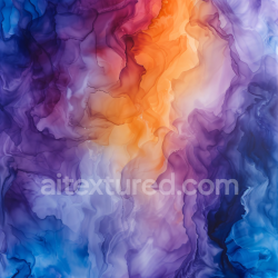 seamless Seamless 3D Alcohol Ink PBR Texture Featuring Dynamic Purple and Orange Fluid Marbling texture 8k free download PBR