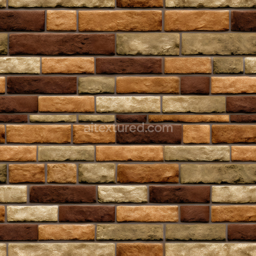 Seamless 3D PBR Brick Wall Texture Featuring Subtle Cracks and Earthy Tones
