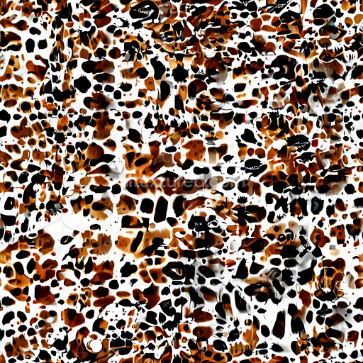 Seamless 3D PBR Leopard Print Fabric Texture with Brown and Black Spots