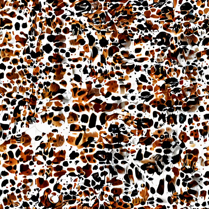 Leopard Print Fabric with Brown and Black Spots seamless PBR texture preview