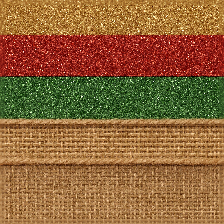 Gold Glitter Red Glitter Green Glitter Burlap Fabric Jute seamless PBR texture preview