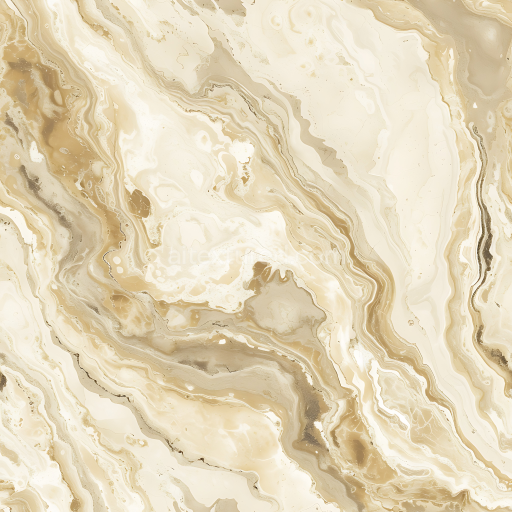 Seamless 3D Beige Jura Style Marble PBR Texture with Fluid Vein Patterns