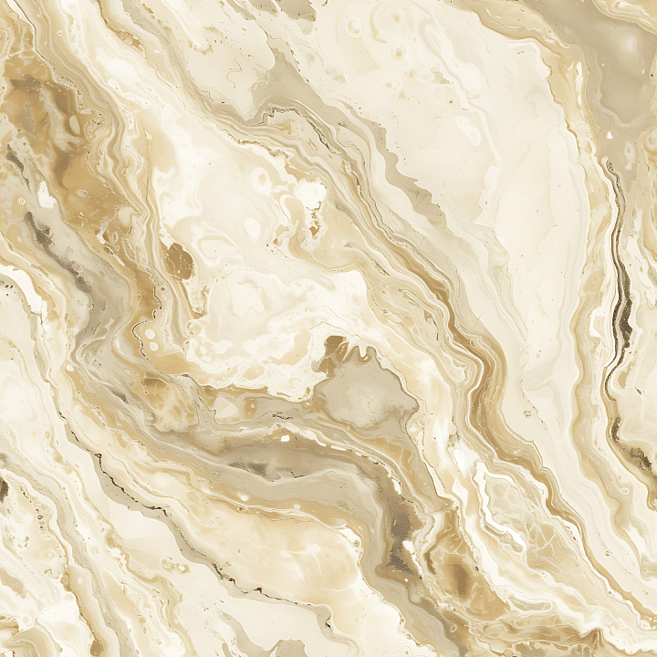 Beige Jura Style Marble with Fluid Vein Patterns seamless PBR texture preview