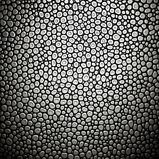 Seamless 3D Stylized Reptilian Scales Skin PBR Texture with High-Contrast Detailing
