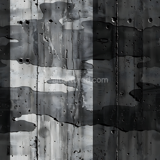 Seamless 3D Urban Tactical Camouflage PBR Texture with Distressed Black and Gray Paint