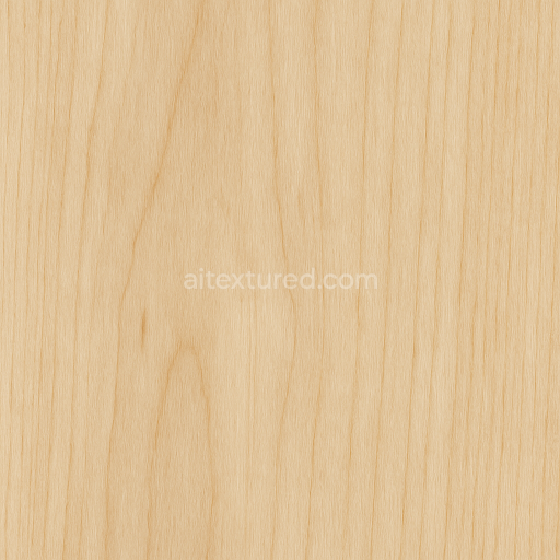 Seamless 3d texture pbr 8k poplar wood with semi matte finish and fine grain