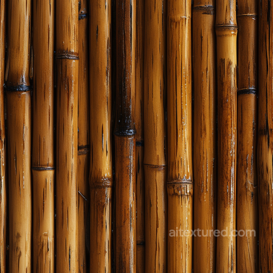 Polished Bamboo Culms Seamless Texture with Natural Node Details Bamboo texture preview