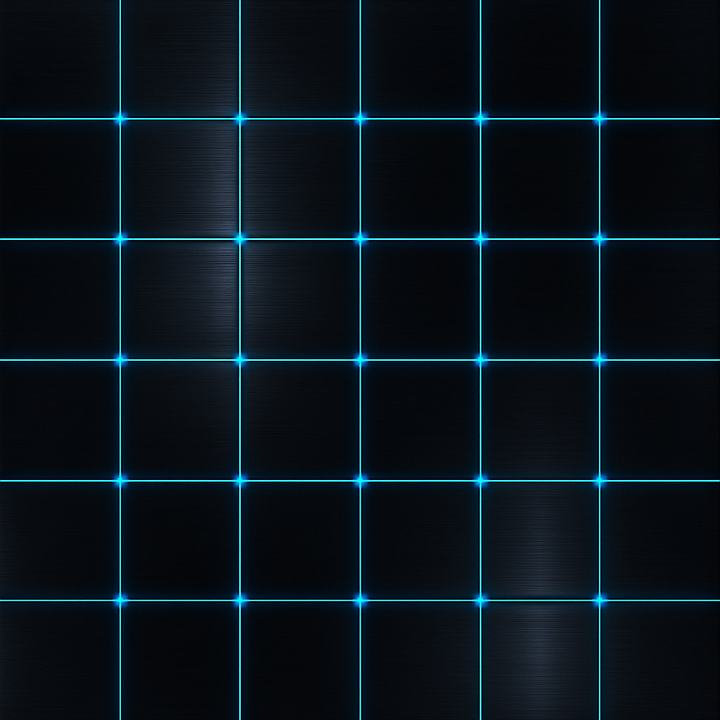 Polished Techno Grid seamless PBR texture preview