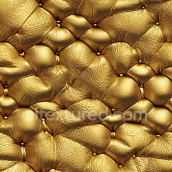 seamless Seamless 3D Quilted Gold Leather PBR Texture with Glossy Grain and Padded Cushions texture 8k free download PBR