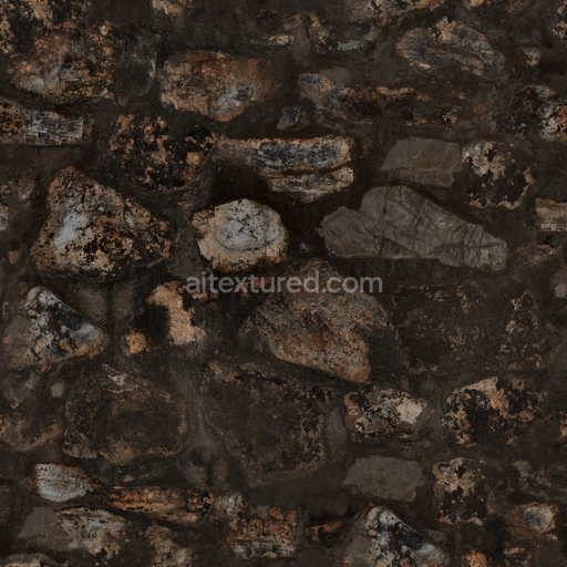 Rock Wall — Wall Rock Wall Rough Uneven — PBR seamless 3D texture