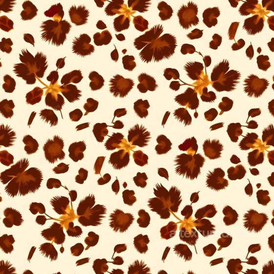 Leopard Print Fabric Texture with Warm Brown Spots Leopard Print texture preview