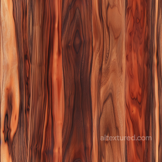 Exotic Wood Planks Seamless Texture with Rich Warm Grains and Knots Wood texture preview