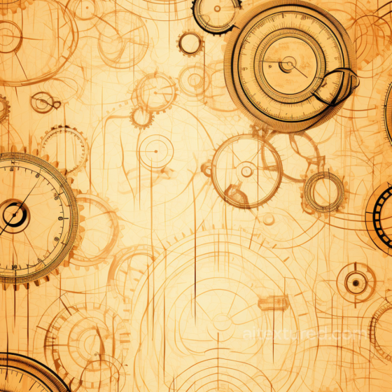 Vintage Scrapbook Texture of Vintage Clockwork Blueprints in Sepia Vintage Scrapbook texture preview