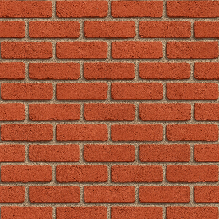 Synthetic Red Brick seamless PBR texture preview
