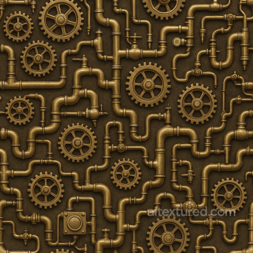 Seamless Water PBR Texture - Make Generative Fill Steampunk Cogs Steam Pipes Theme seamless Water PBR texture