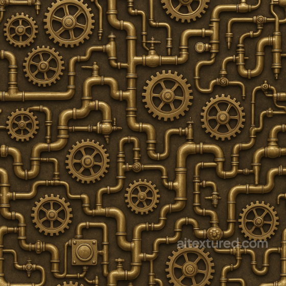 Seamless Water PBR Texture - Make Generative Fill Steampunk Cogs Steam Pipes Theme Water texture preview
