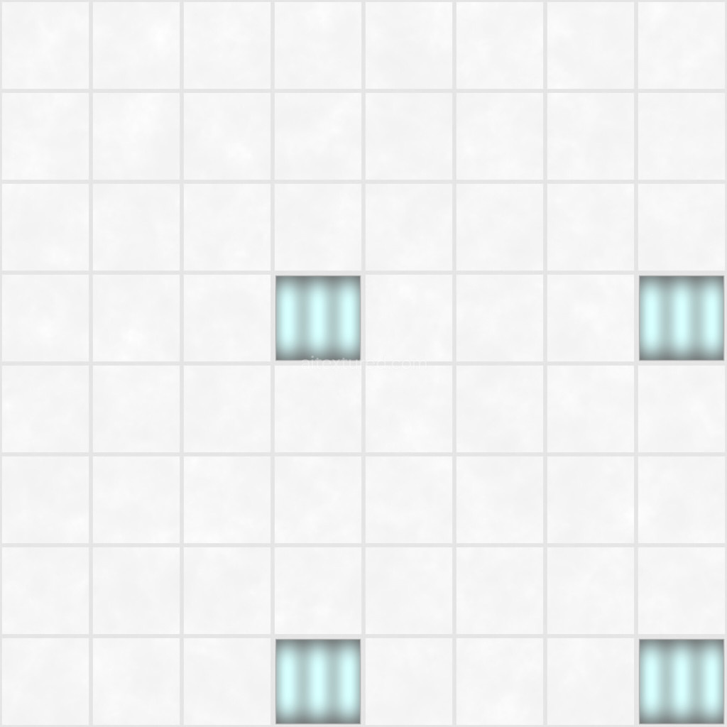 Seamless office ceiling PBR texture with tileable design