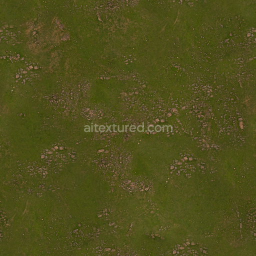 Rocky Terrain — Terrain Rocky Grass Drone Landscape — PBR seamless 3D texture