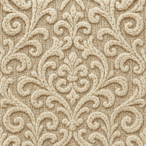 Ornate Wool Texture Seamless 1024X1024