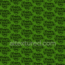 seamless Seamless 3D PBR Texture Featuring Happy St. Patrick's Day Script on Green Background texture 8k free download PBR