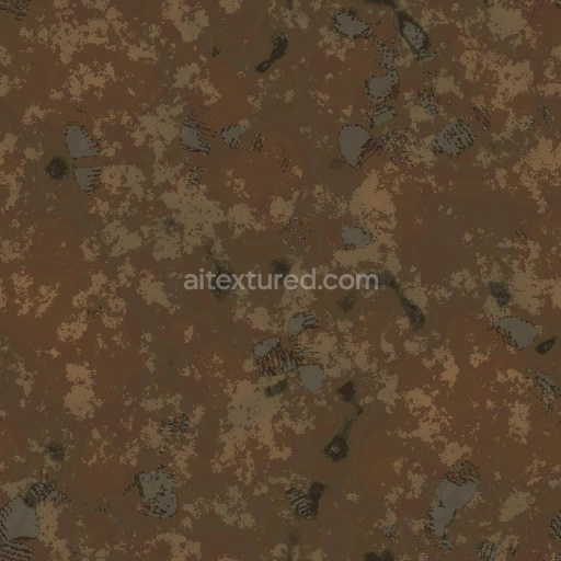 Muddy Ground with Footsteps in Sludge | Free PBR