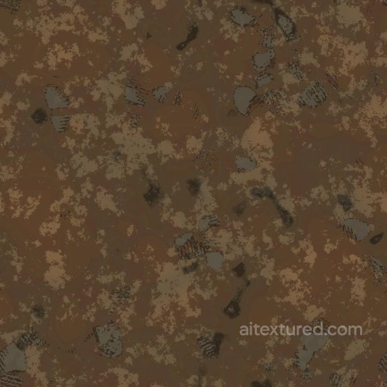 Muddy Ground with Footsteps in Sludge | Free PBR Ground surface texture preview