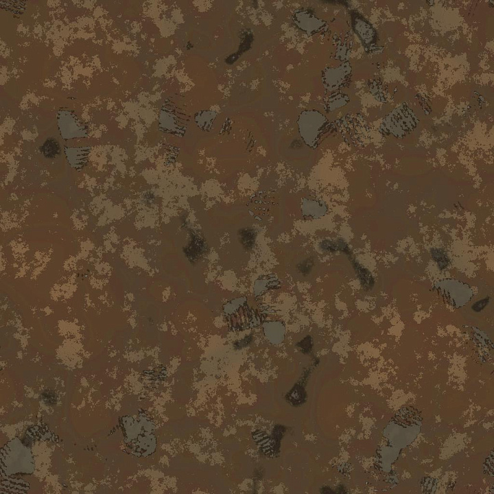 Muddy Ground with Footsteps in Sludge seamless PBR texture preview
