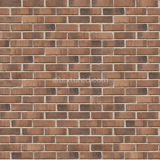 Preview — Seamless Brown Brick Wall PBR Texture for 3D Modeling