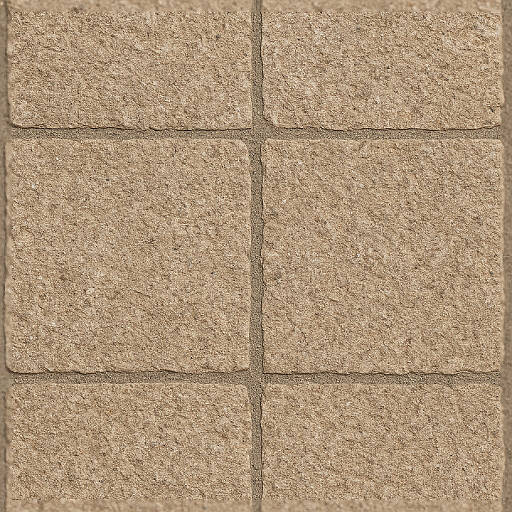 Stone Tiles Mosaic With Rough Finish And Natural Stone Elements seamless PBR texture preview
