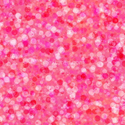 Seamless 3D PBR Watercolor Texture with Pink and Red Bokeh Circles
