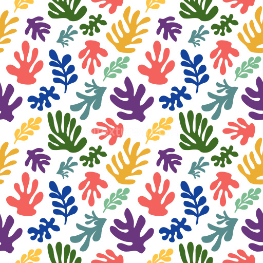 Pattern Bundle - Seamless 3D Pattern PBR Texture with Bold Abstract Floral Motifs in Vibrant Colors texture preview