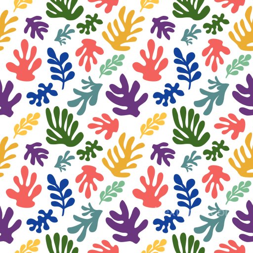 Pattern PBR Texture with Bold Abstract Floral Motifs in Vibrant Colors seamless Pattern Bundle PBR texture