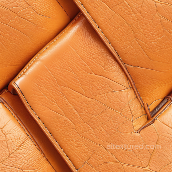 Cracked Tan Leather Texture With Stitched Panels And Natural Grain Leather texture preview
