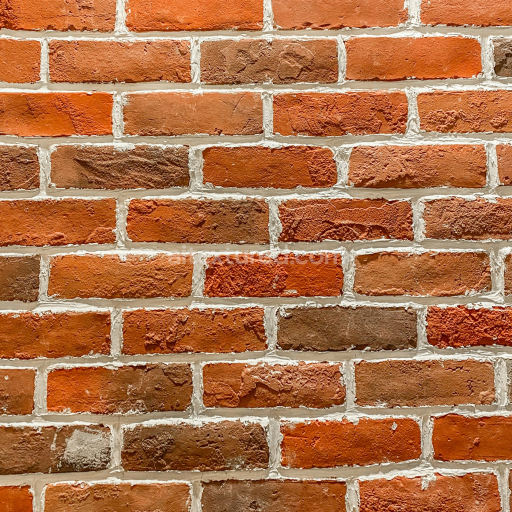 Preview — Detailed Red Brick Wall PBR Texture with Mortar