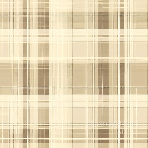 Seamless 3D PBR beige plaid fabric texture with soft grid checks texture preview