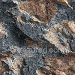 seamless Seamless 3D Weathered Rocky Cliff Wall PBR Texture with Earthy Browns and Grays texture 8k free download PBR