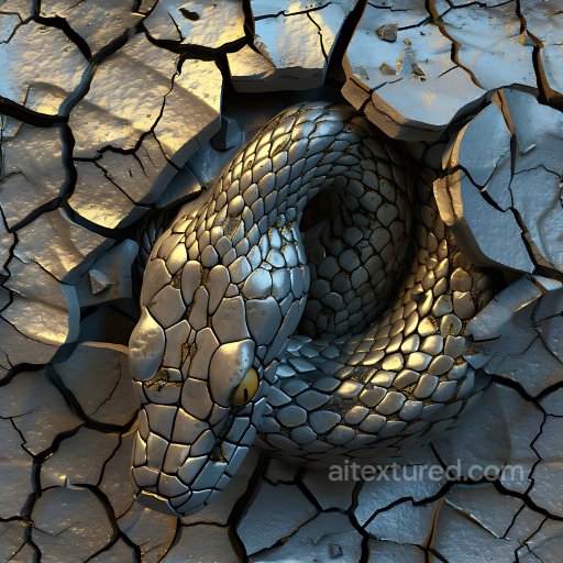 Cracked Dry Earth PBR Texture Featuring Deep Fissures and Chunky Fractures seamless Cracked & Holes PBR texture