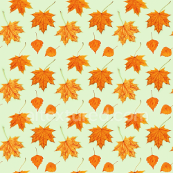 seamless Seamless 3D PBR Texture Featuring Bright Orange Autumn Leaves on Pale Background texture 8k free download PBR