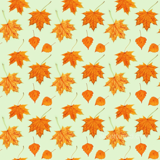 Featuring Bright Orange Autumn Leaves on Pale Background Autumn Leaves texture preview