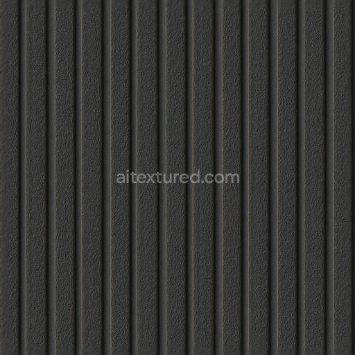 Seamless 3d texture pbr 8k tactile plate with raised lines on textured plastic and matte black finish