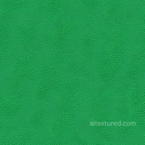 Vibrant Green Pebbled Leather PBR Texture with Fine Grain Leather texture preview
