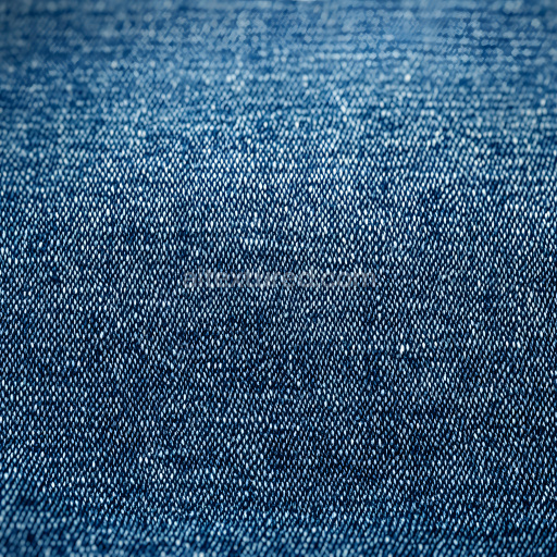 Seamless 3D Cracked Denim Fabric PBR Texture with Fine Blue Threads