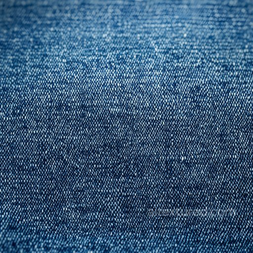 Denim jeans - Cracked Denim Fabric PBR Texture with Fine Blue Threads texture preview