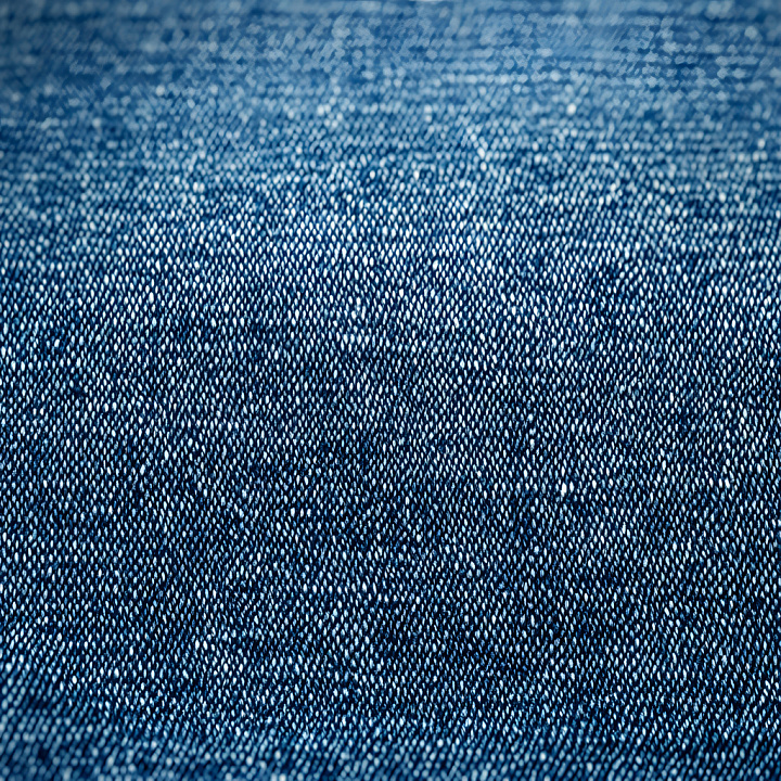 Cracked Denim Fabric with Fine Blue Threads seamless PBR texture preview